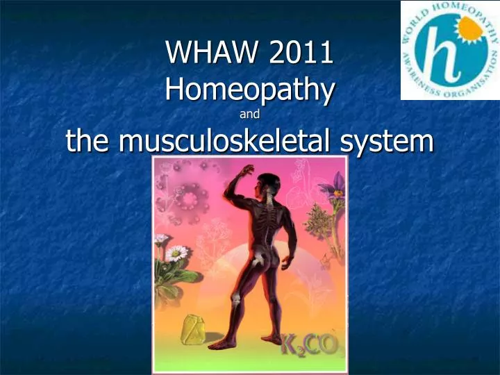 whaw 2011 homeopathy and the musculoskeletal system