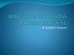 MITOTIC SPINDLE POISONS- PHARMACOLOGY {S1} - slide 1