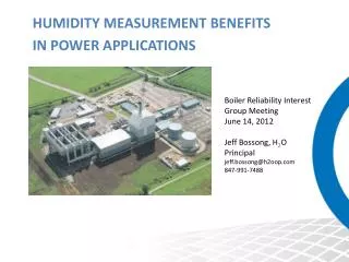 Humidity Measurement Benefits in Power Applications