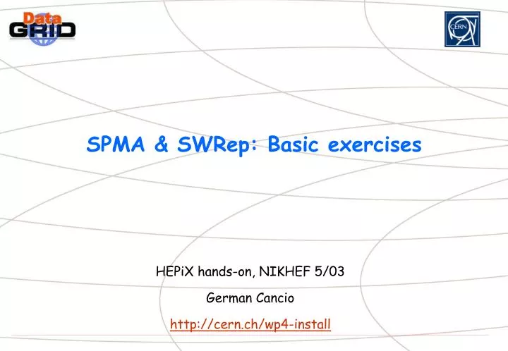 spma swrep basic exercises