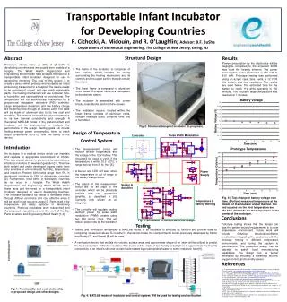 Transportable Infant Incubator for Developing Countries