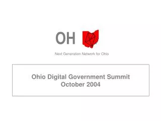 Ohio Digital Government Summit October 2004