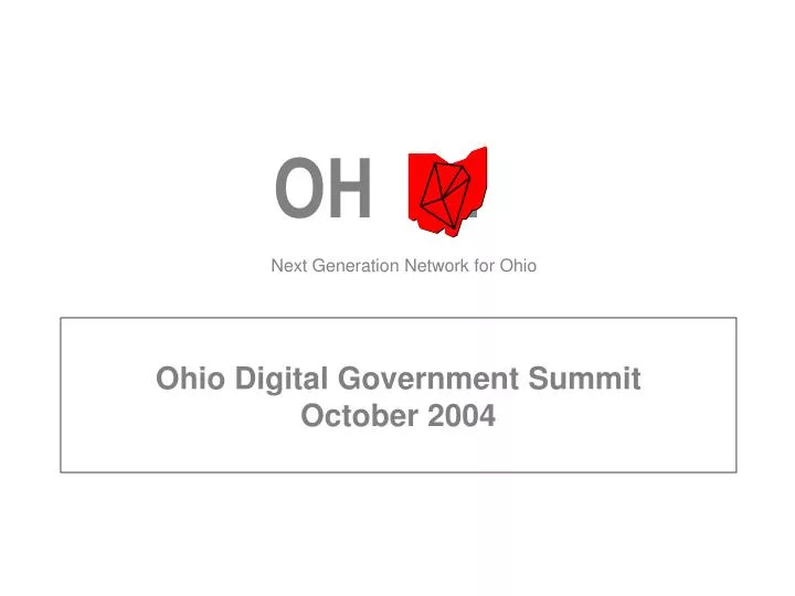 ohio digital government summit october 2004