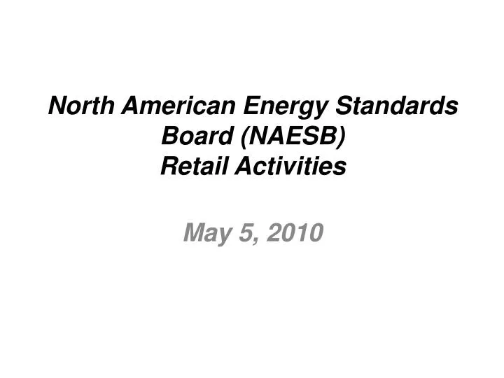 north american energy standards board naesb retail activities