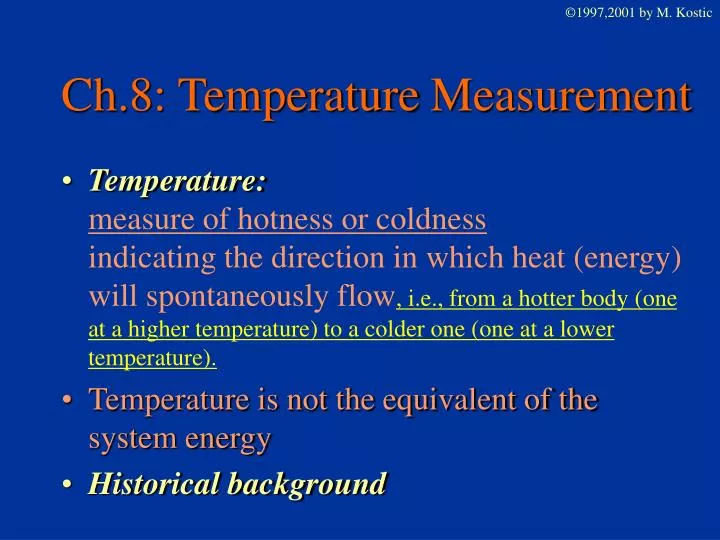 ch 8 temperature measurement