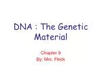 DNA : The Genetic Material - slide 1