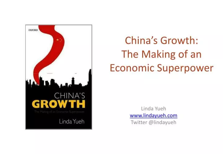 china s growth the making of an economic superpower