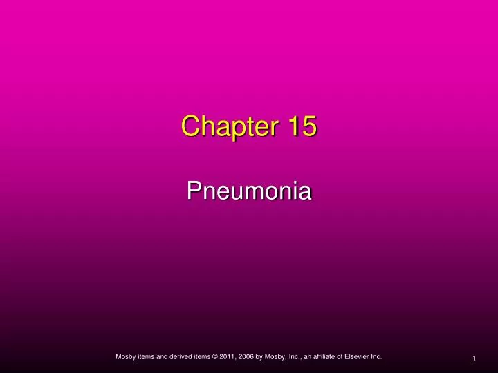 chapter 15 pneumonia