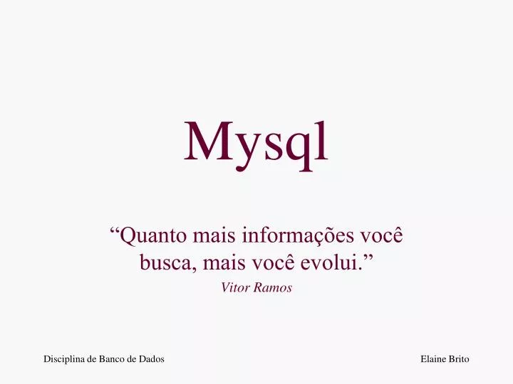 mysql