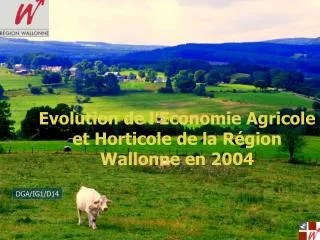 Evolution de l’Economie Agricole et Horticole de la Région Wallonne en 2004