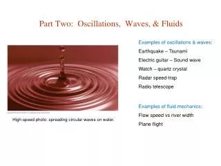 Part Two: Oscillations, Waves, &amp; Fluids