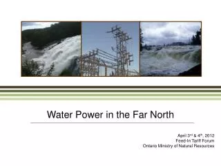 Water Power in the Far North