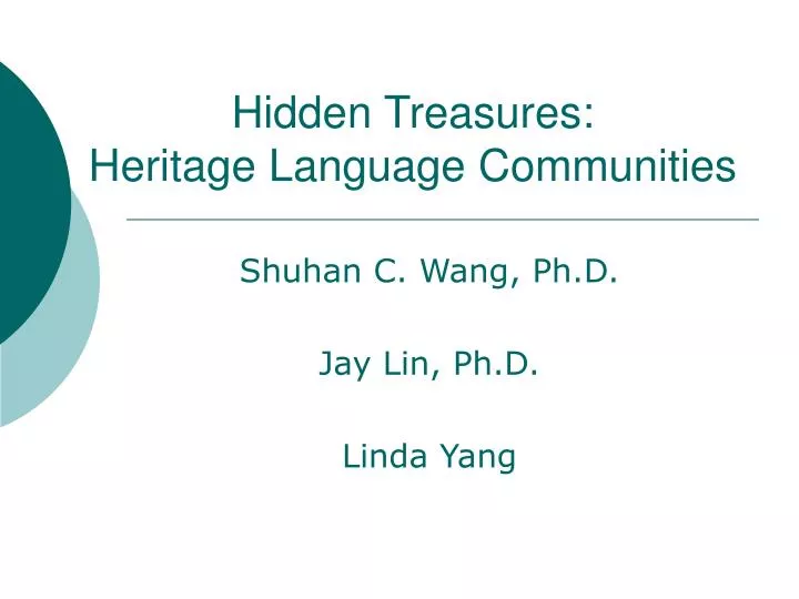 hidden treasures heritage language communities