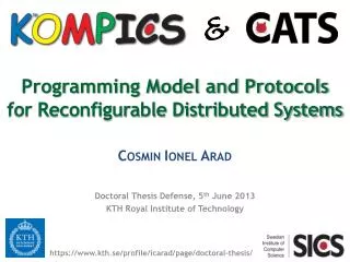 Programming Model and Protocols for Reconfigurable Distributed Systems