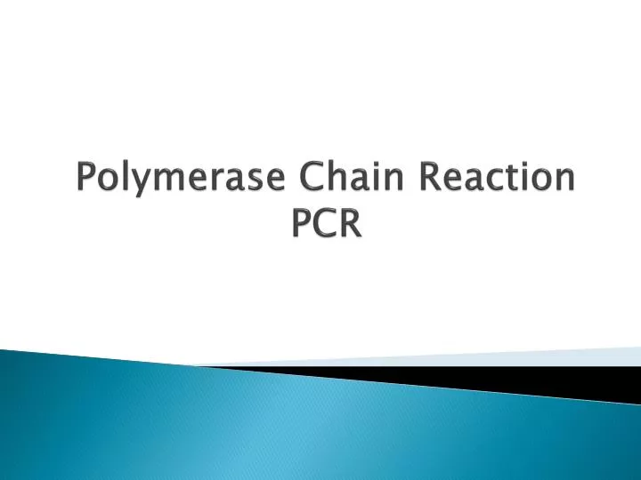 polymerase chain reaction pcr