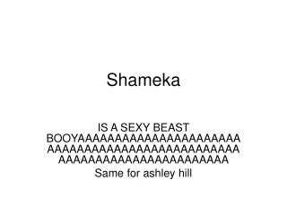 Shameka