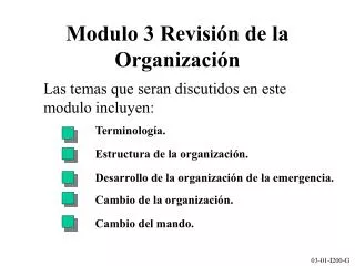 Modulo 3 Revisión de la Organizaci ó n