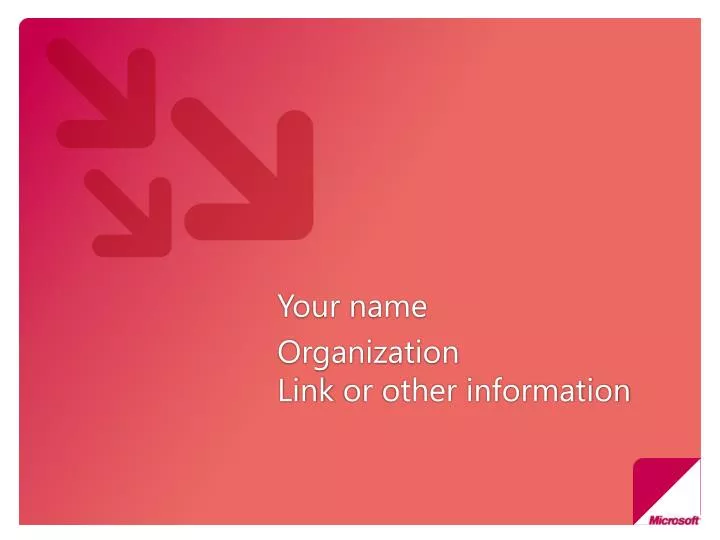your name organization link or other information