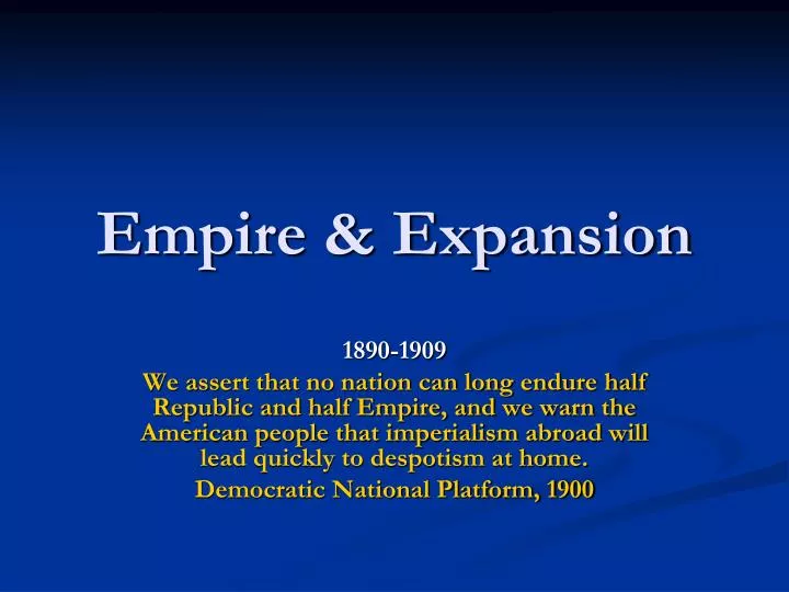 empire expansion