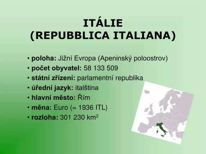 it lie repubblica italiana