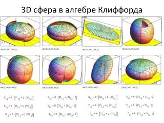 3D сфера в алгебре Клиффорда