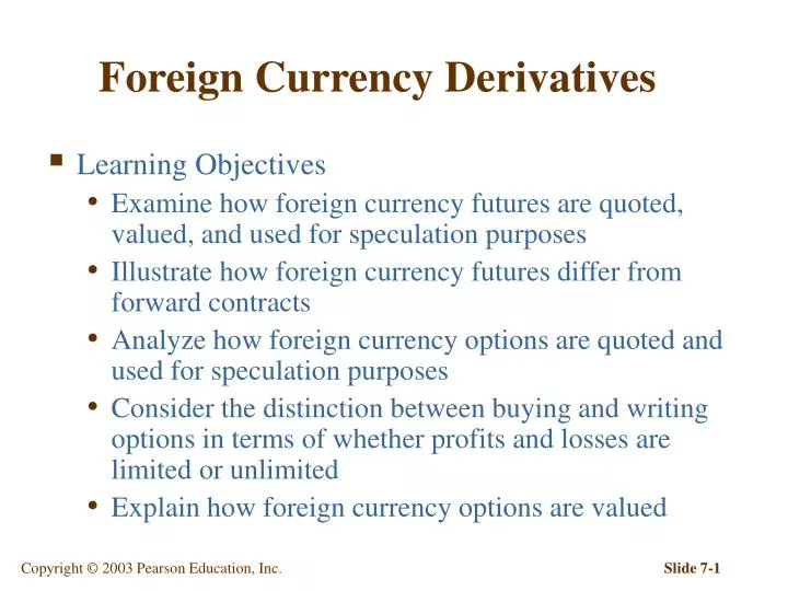 foreign currency derivatives