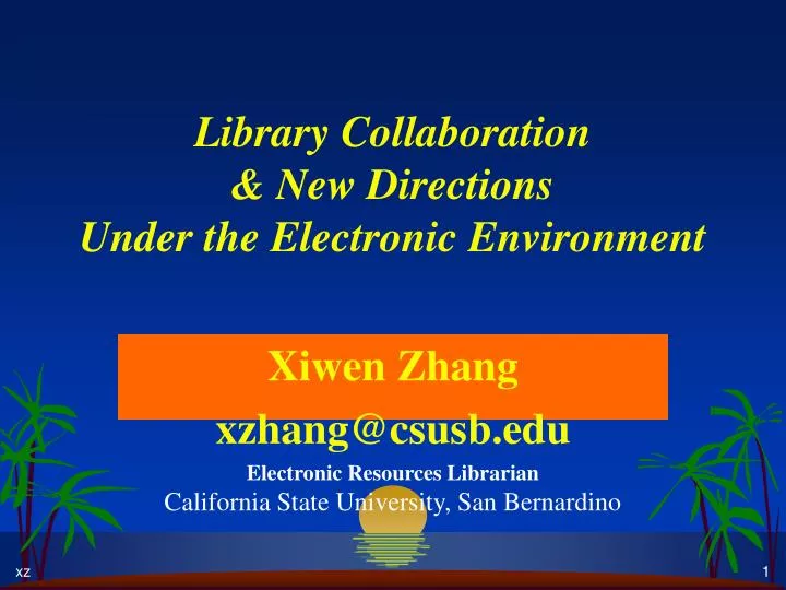 library collaboration new directions under the electronic environment