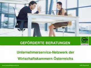 Unternehmerservice-Netzwerk der Wirtschaftskammern Österreichs