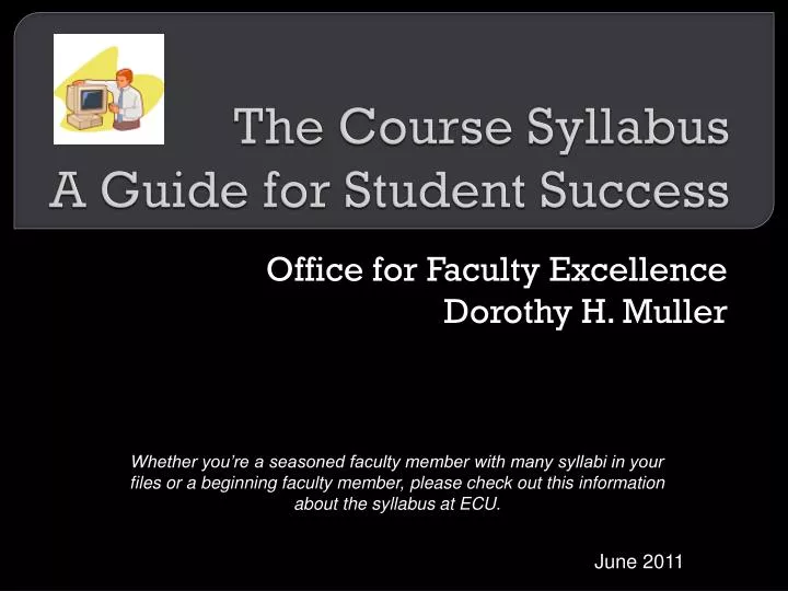 the course syllabus a guide for student success