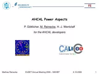 AHCAL Power Aspects