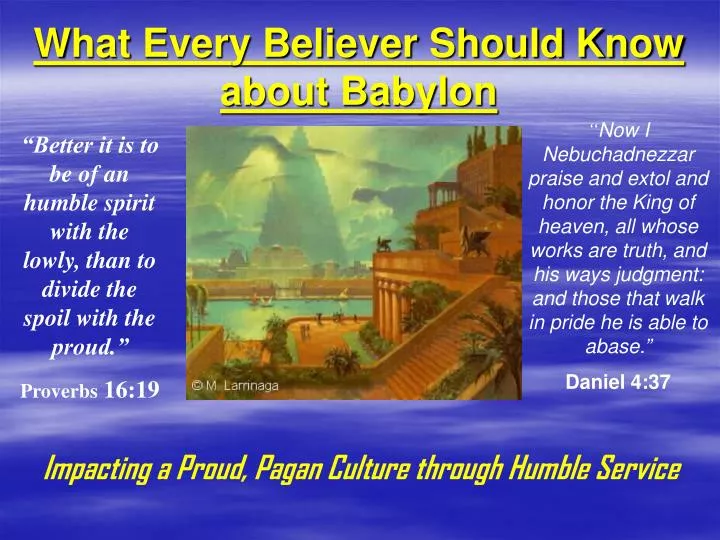what every believer should know about babylon