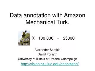 Data annotation with Amazon Mechanical Turk.