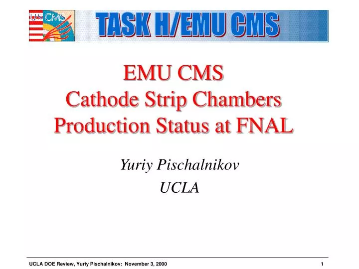 emu cms cathode strip chambers production status at fnal