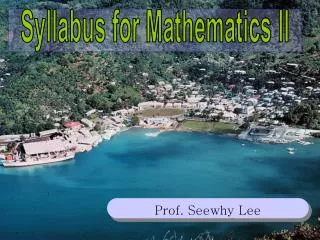 Prof. Seewhy Lee