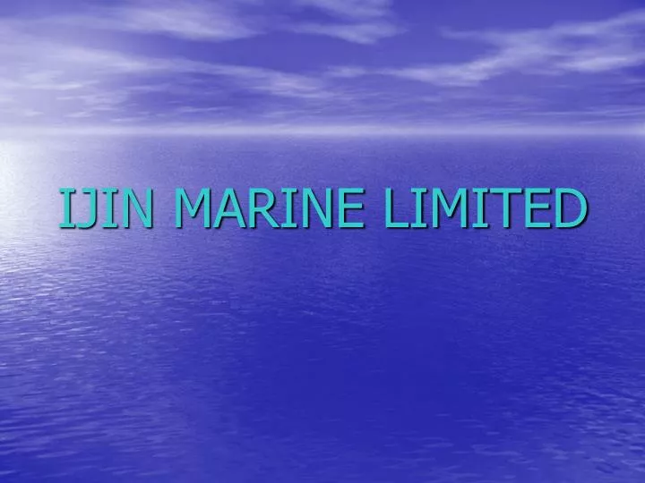 ijin marine limited