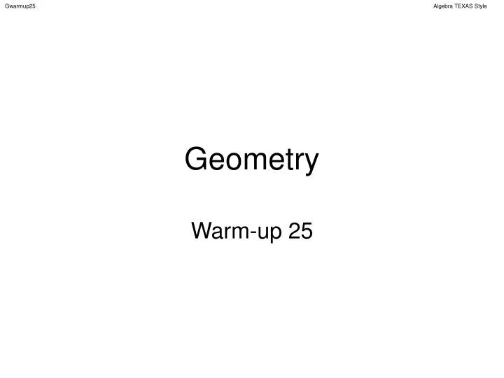 geometry