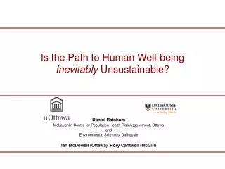 Is the Path to Human Well-being Inevitably Unsustainable?