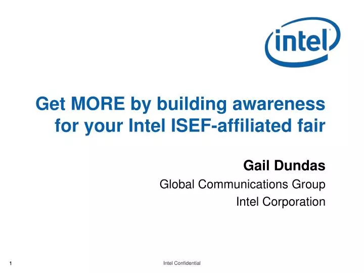 get more by building awareness for your intel isef affiliated fair