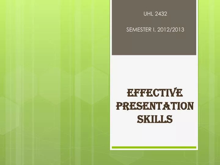 effective presentation skills