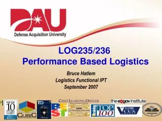 LOG235/236 Performance Based Logistics