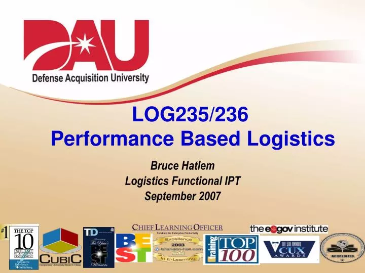 log235 236 performance based logistics