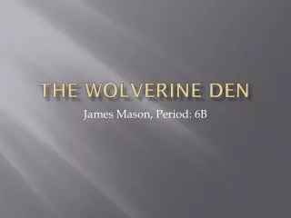 The Wolverine Den
