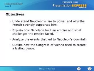 Understand Napoleon’s rise to power and why the French strongly supported him.