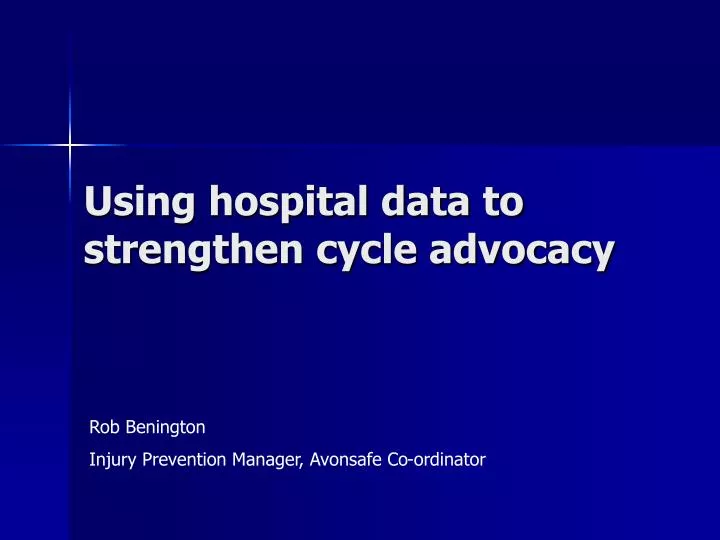 using hospital data to strengthen cycle advocacy