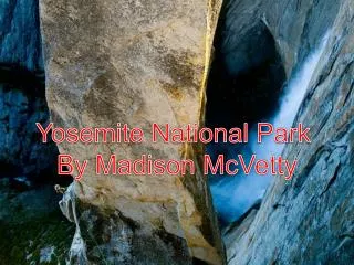 Yosemite National Park By Madison McVetty