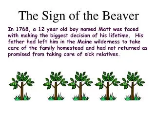 The Sign of the Beaver