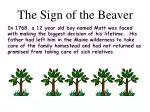 The Sign of the Beaver: Survival in the Maine Wilderness - slide 1