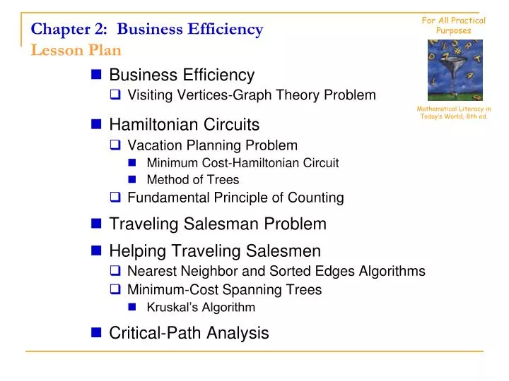 chapter 2 business efficiency lesson plan