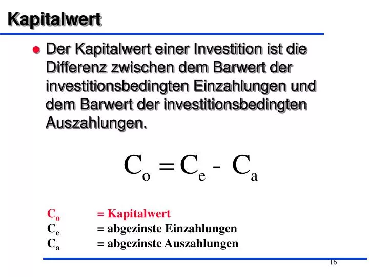 kapitalwert