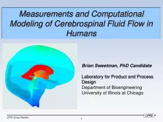 Measurements and Computational Modeling of Cerebrospinal Fluid Flow in Humans
